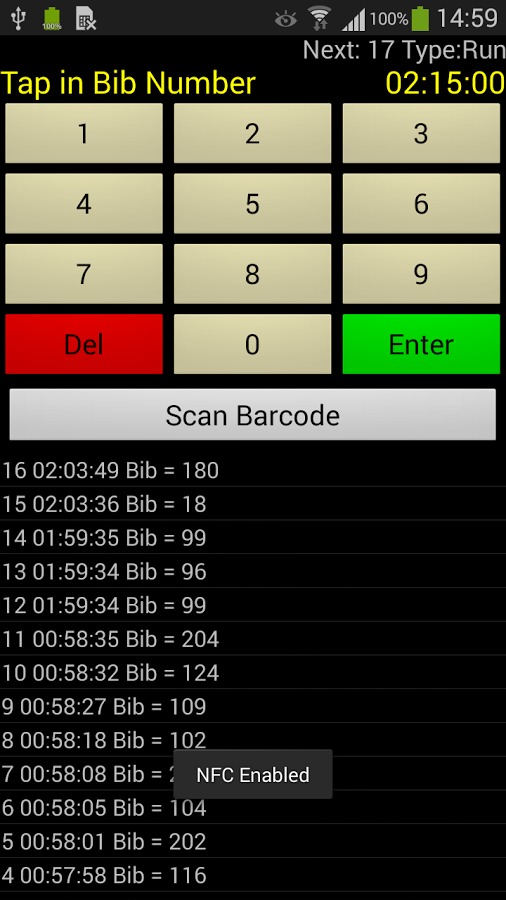 Bib Logger Race Results (Lite)截图4