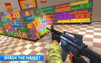 Office Smash Destruction Super Market Game Shooter截图1