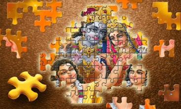 Lord Radha Krishna Jigsaw Puzzle : Baby Gopi salon截图2