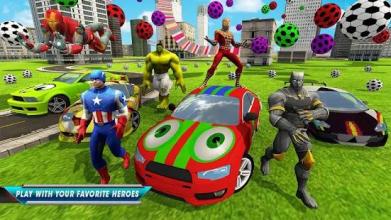 Superhero Car Highway Fast Racing Drive Challenge截图5