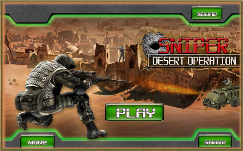 Sniper Desert Operation 3D截图1