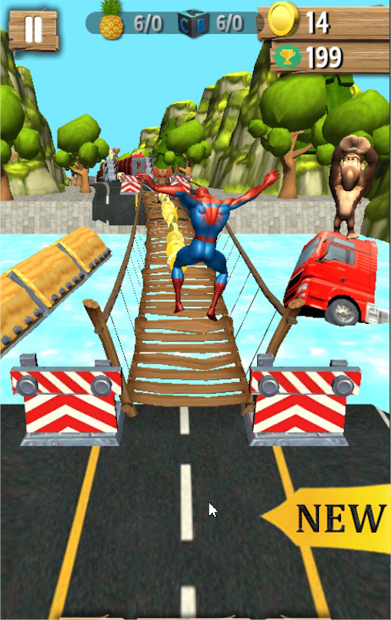 Subway SpiderMan 3: Amazing SpiderVerse Rush 3D截图2