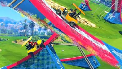 Superheroes Golf Car Offside Stunts截图3