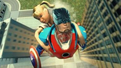 Iron Captain Superhero Rescue Flying City截图4