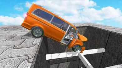 Beamng Drive Death Stair Car Crashes截图2