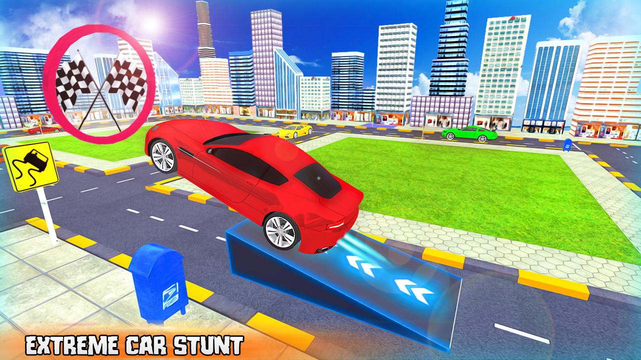 Extreme Car Stunt Impossible Racing截图2