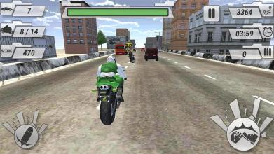 Moto Rash Bike Road Attack 3D 2017截图3