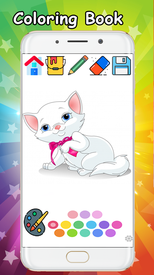 Kitty Cat Coloring Book - Coloring Cat kitty free.截图4