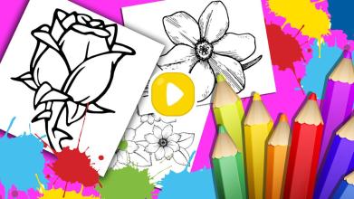 Flowers Coloring Book- Various Flower for Coloring截图2