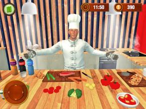 Chef Cooking Virtual Restaurant Kitchen截图1