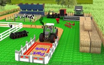 New Village Farming Tractor Parking Game 2018截图1