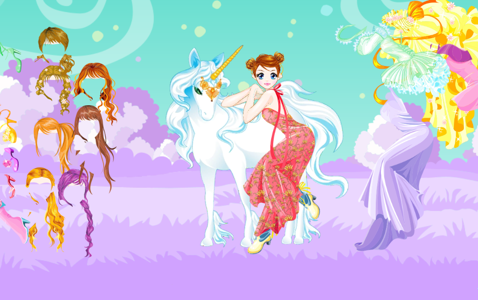 Fairy and the Unicorn Dressup截图4