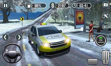 Real Taxi Driver Simulator - Hill Station Sim 3D截图1