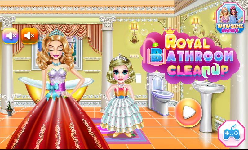 Royal Bathroom Cleanup - Free Games截图4