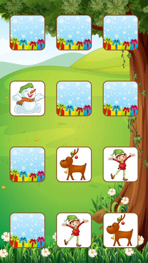 christmas cartoon memory game截图3