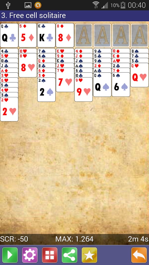 Solitaire 4x1截图5