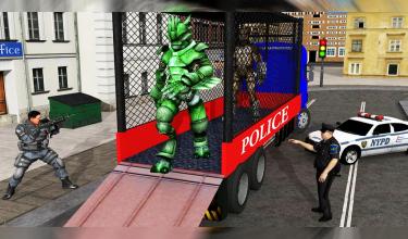 Aliens Transport - Police Transporter Truck截图4