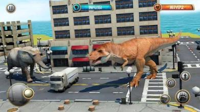 Dinosaur Attack City Hunting Simulator截图2