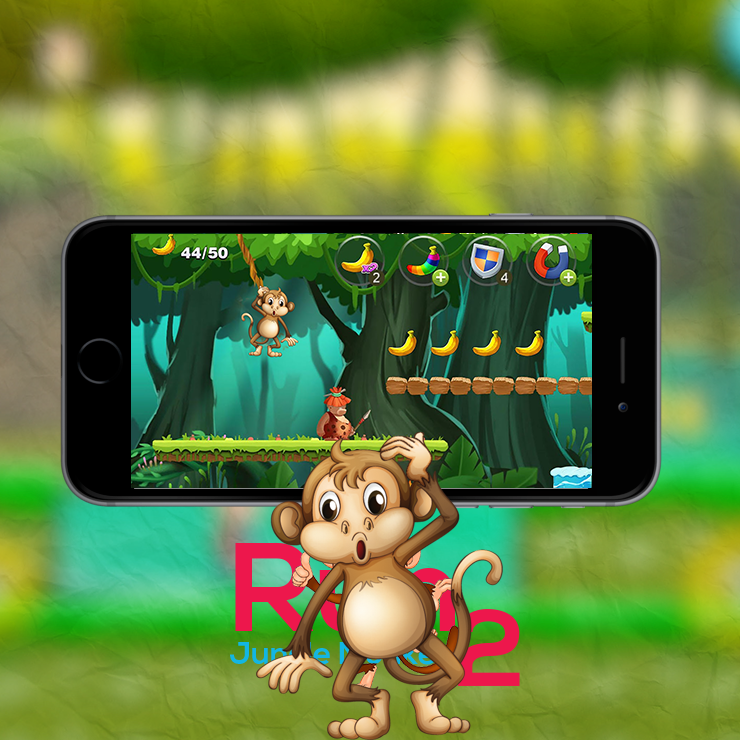 Monkey Jungle Run 2 free截图5