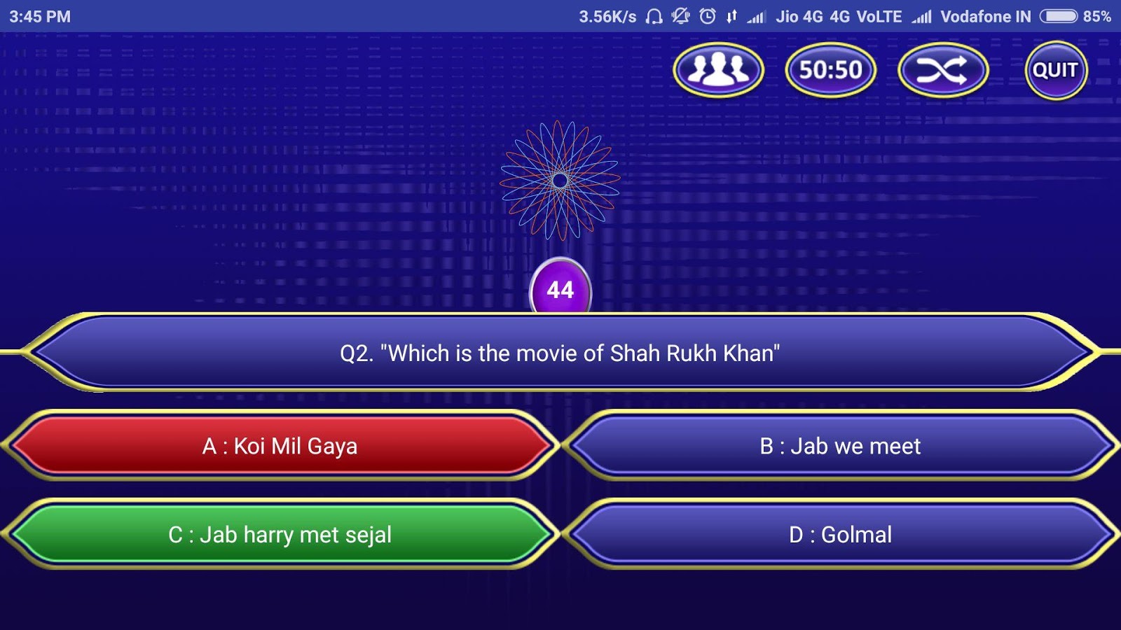 Crorepati game : Quiz App 2018截图4