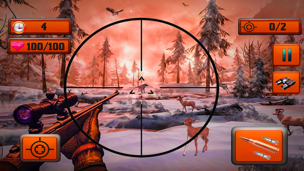 Sniper Animal Wild Tournage 3D截图2