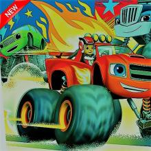 Blaze Superheroes Monster Trucks Adventures Dash截图1