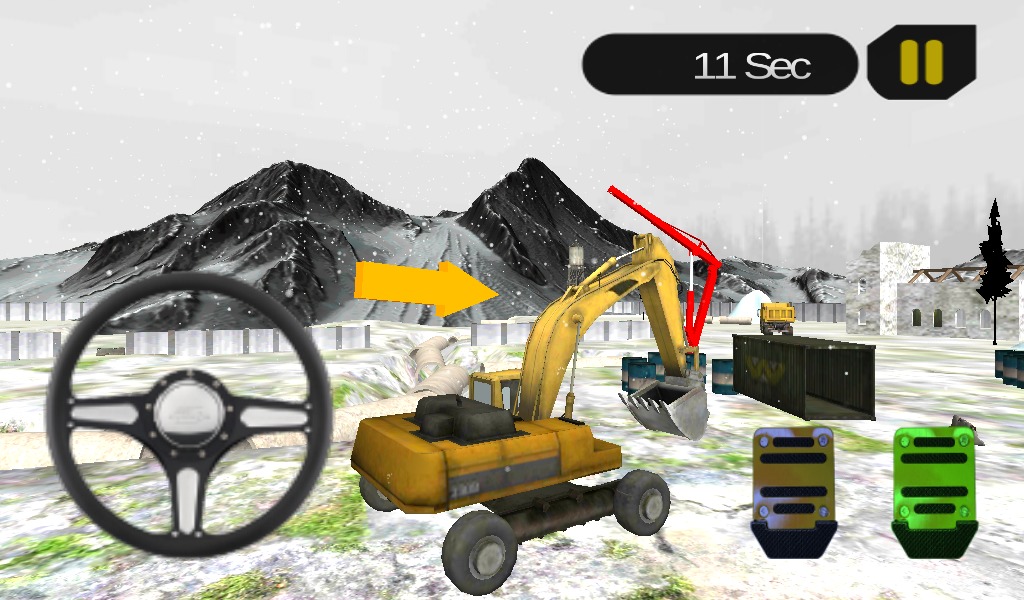 Snow Heavy Excavator Simulator截图1