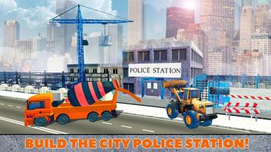 Police Station Construction 3D截图1