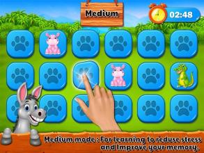 Animal Memory Match Kids Game截图3