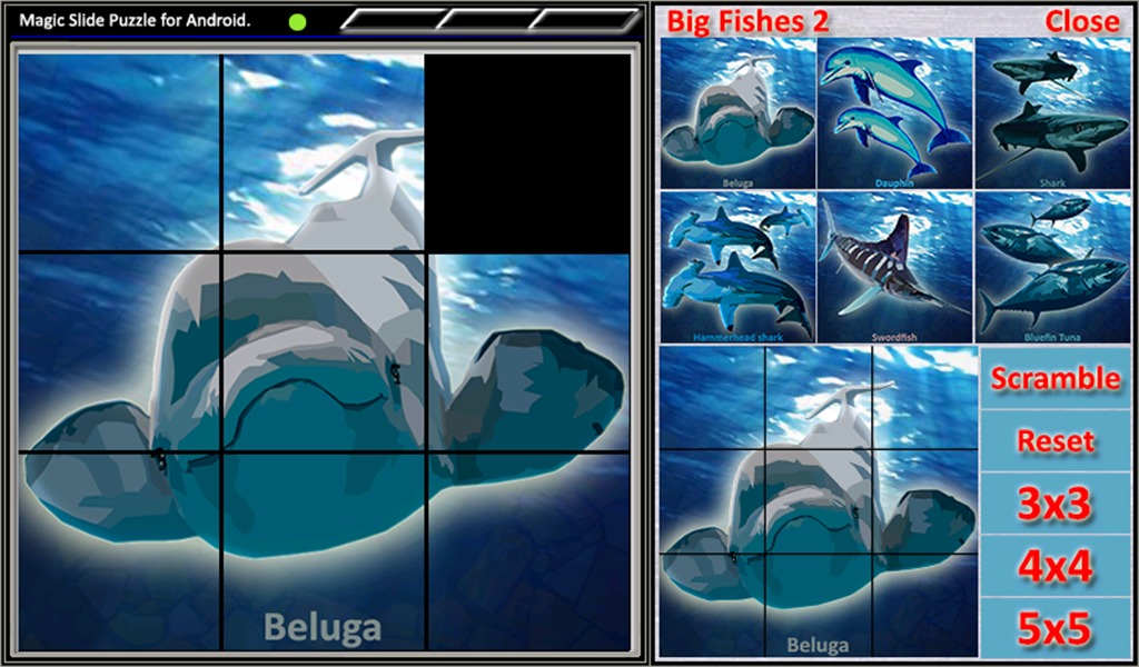 Magic Slide Puzzle B Fishes 2截图2