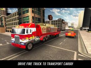 Flying Robot FireFighter: Truck Transform Game截图3