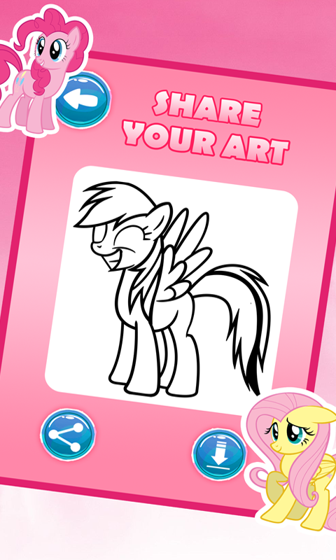 my pony coloring little rainbow fans截图1