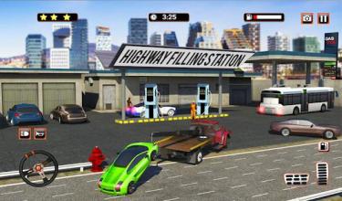 Gas Station & Car Service Mechanic Tow Truck Games截图1