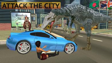 Wild Dinosaur Simulator City Attack截图2