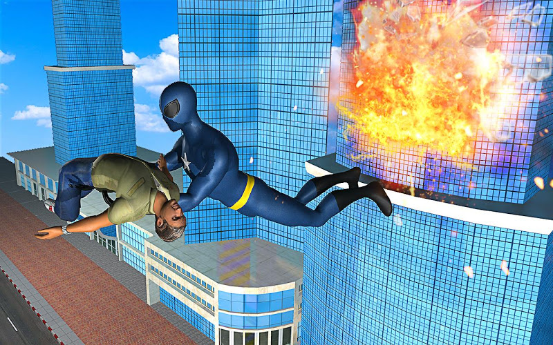 Police Spider Hero City Rescue截图1