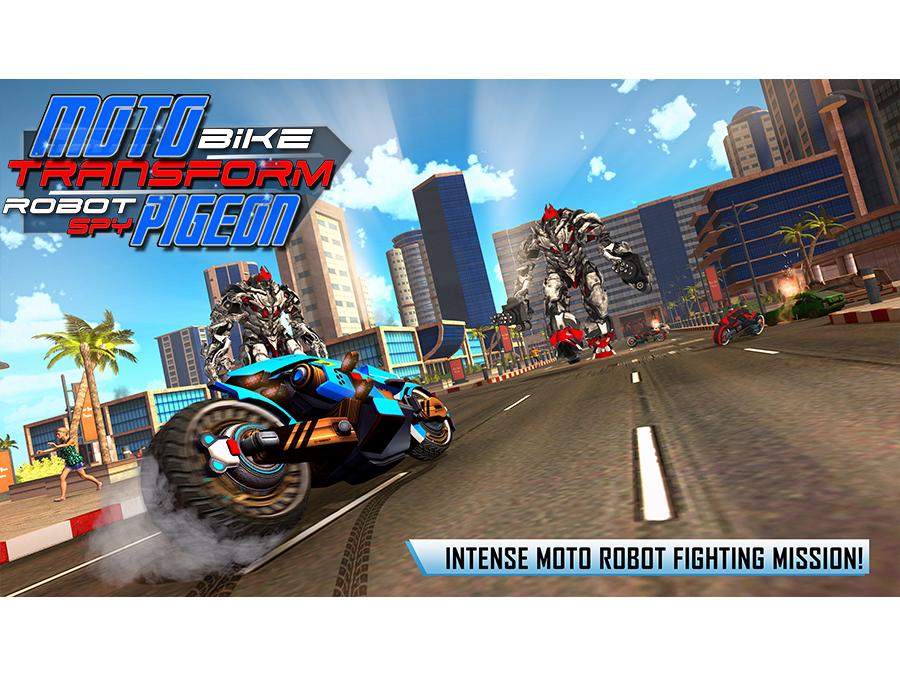 US Police Transform Cop Robot Bike Pigeon Game截图2