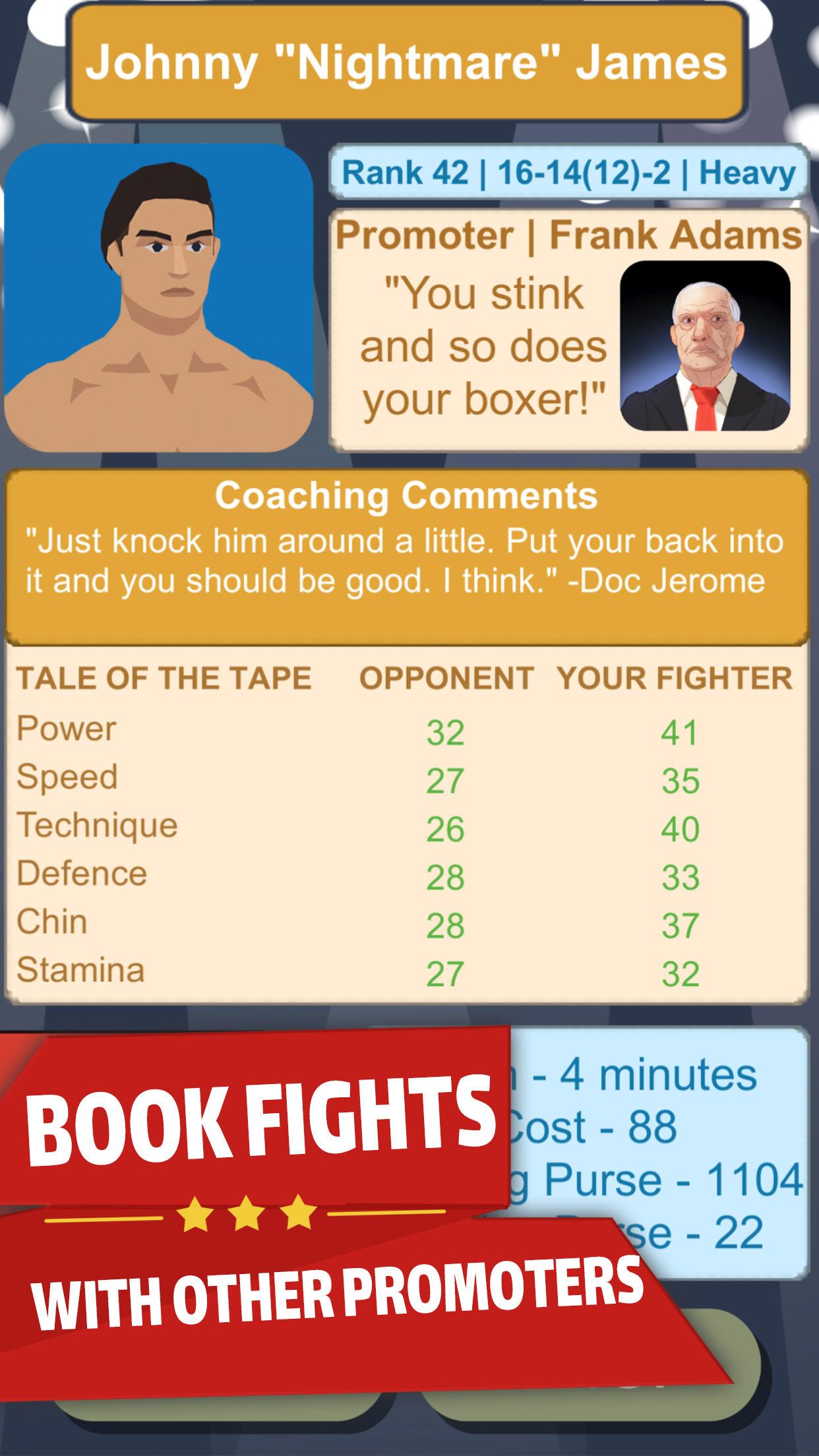 Boxing Promoter - Fighter Management Simulator截图2