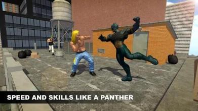 Panther Superhero Gangster Chase City Rescue截图3