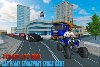 Police ATV Bike & Car Plane Transport Truck Game截图1