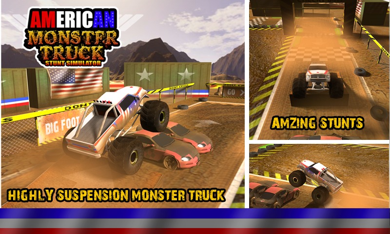 American Monster Truck Stunt Simulator截图3