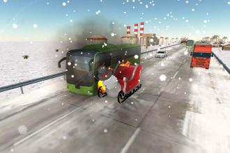 snow sled car crash截图2