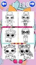 coloring Surprise Dolls of Lol princess截图4