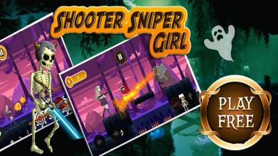 Shooter sniper girl - Action zombie shooting game截图4