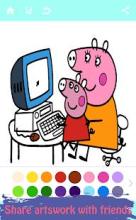 Libro de colorear para Peppa y Pig-Painting Game截图2