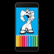 Free Robots Coloring Book截图3