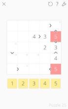 Futoshiki 101 - Sudoku-style number puzzle game截图2