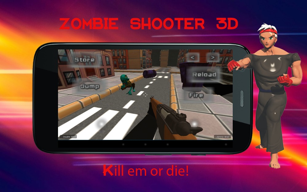 Zombie Teens 3D Shooter截图4