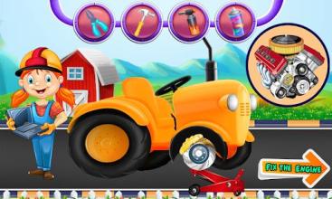 Multi Farm Tractor Wash Game: Repair & Design Game截图2