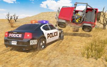 Offroad Jeep Prado Driving - Police Chase Games截图4