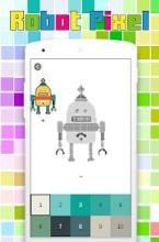 Coloring robot Pixel Art, By Number截图1